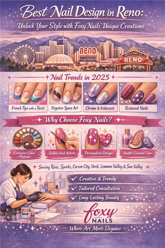 Best Nail Design in Reno: Unlock Your Style with Foxy Nails’ Unique Creations