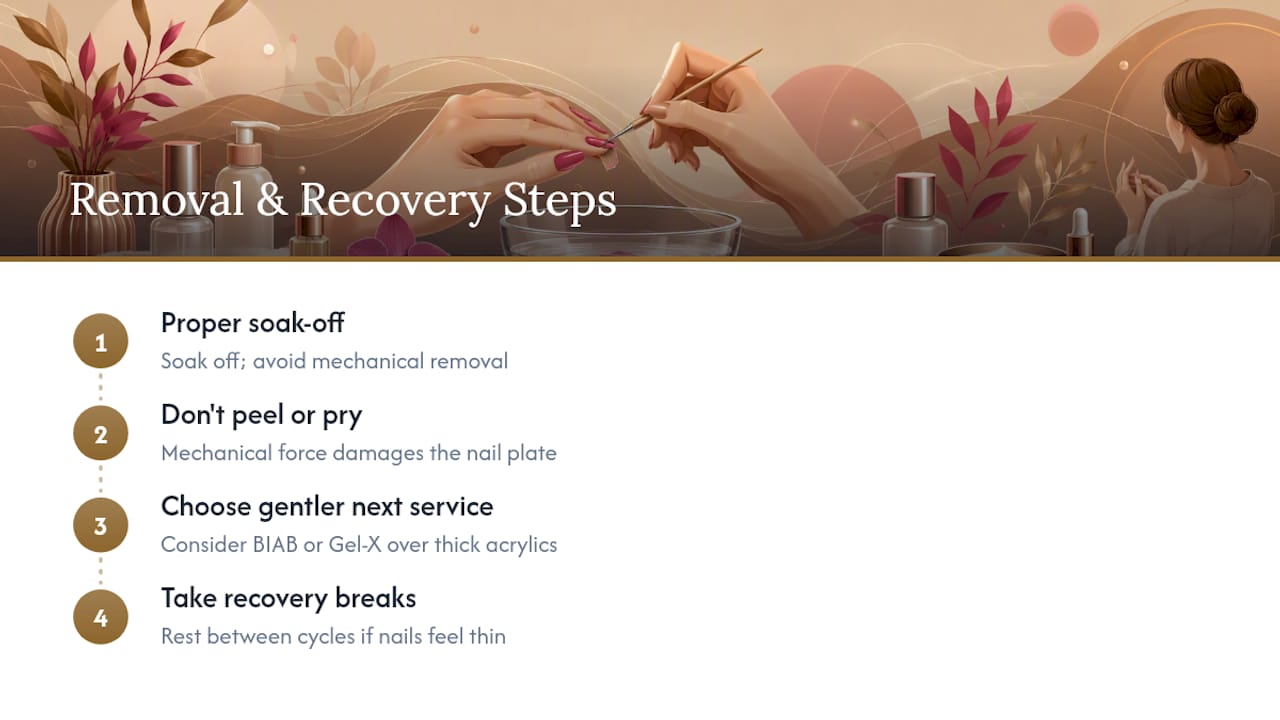 Four steps for safer manicure removal