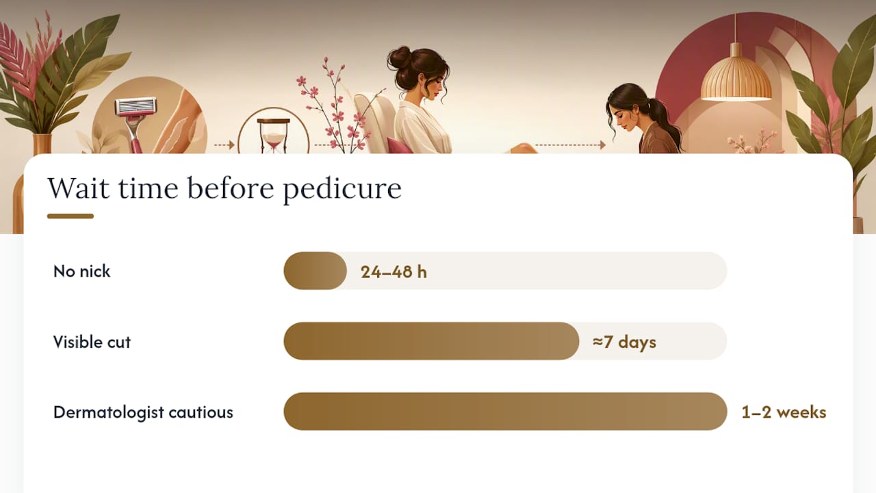 How Long Should You Wait to Shave Before a Pedicure? — overview diagram