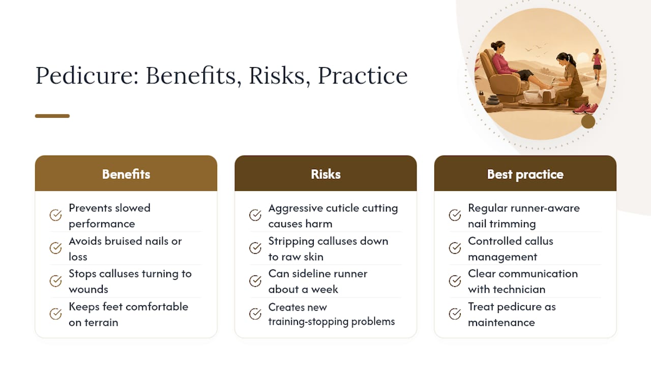 How Pedicures Affect Running Performance and Injury Prevention — overview diagram