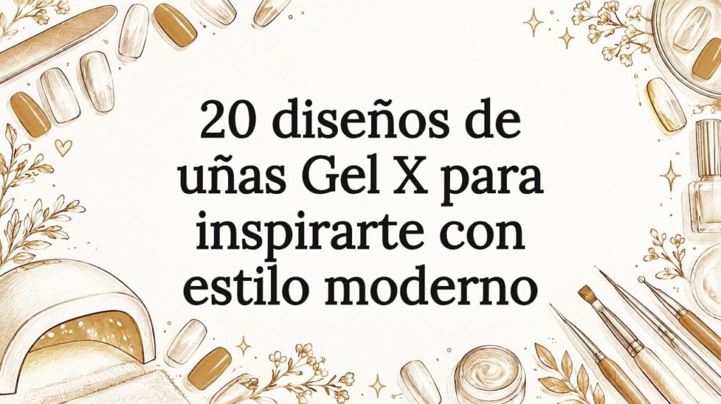 Tarjeta ilustrativa de diseños modernos Gel X