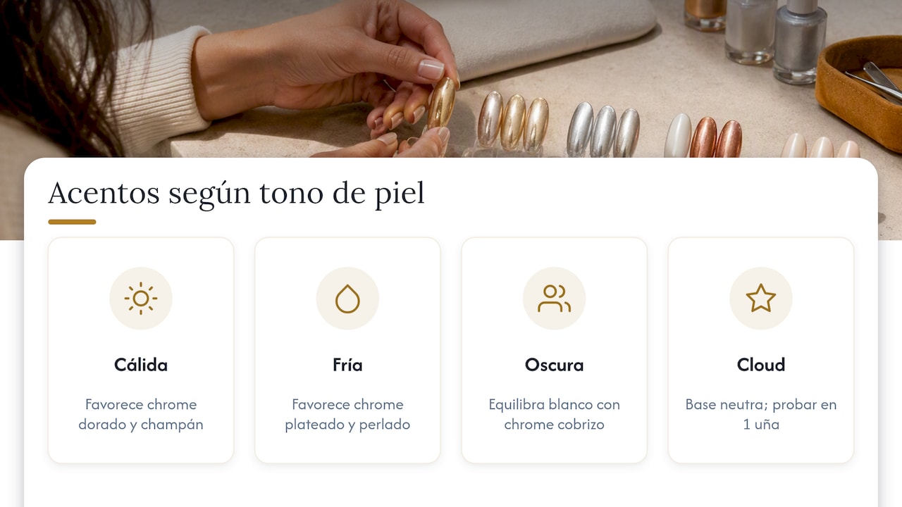 Guía de acabados según el tono de piel