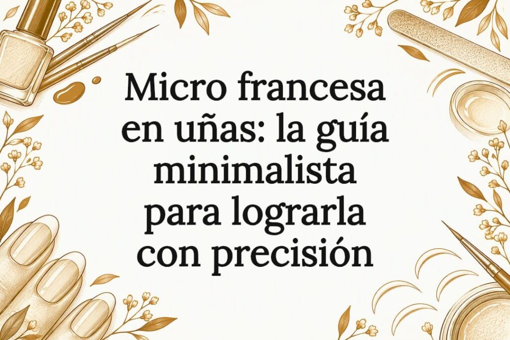 Tarjeta decorativa para diseño de micro francesa