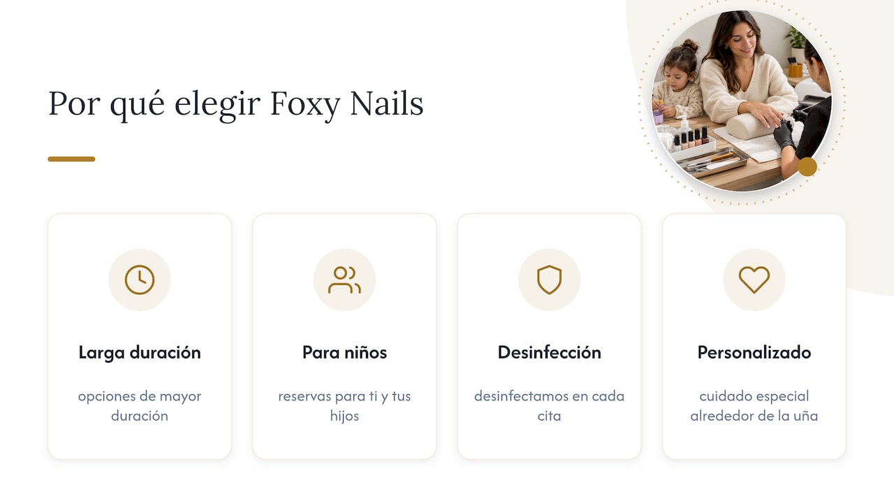Por qué Foxy Nails es una opción confiable para mamás ocupadas — overview diagram