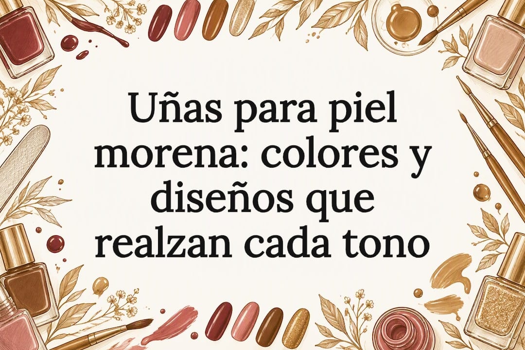 Uñas para piel morena: colores y diseños que realzan cada tono