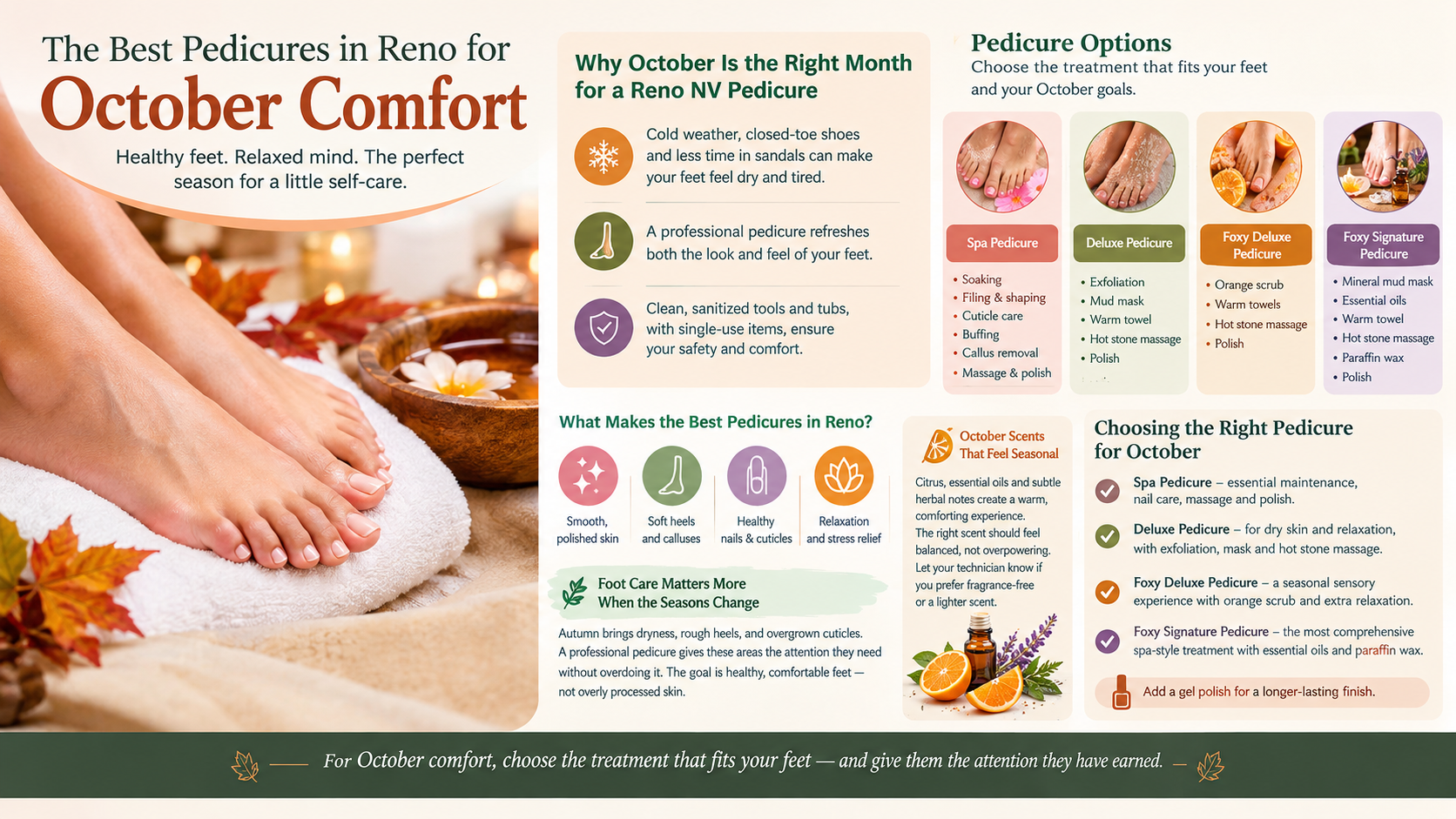 The Best Pedicures in Reno for October Comfort